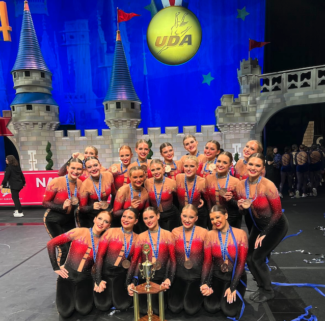 In+the+beginning+of+February%2C+the+Emeralds+Dance+team+placed+3rd+in+the+nation+for+Large+Varsity+High+Kick+and+tenth+in+Game+Day+at+UDA+Nationals.+%0A